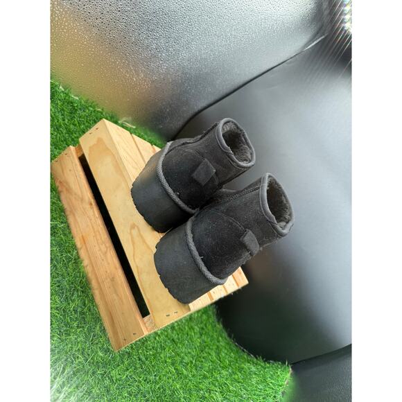 Charlotte Russe- Black - Platform Ankle Boots- Size 9 W - Picture 7 of 10